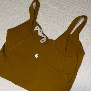 lululemon athletica Women's mustard yellow Align Cropped Tank
